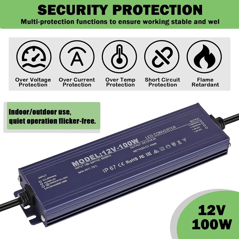 ● Zasilacz LED 12V, wodoodporn – Power Supply 12V recenzja i cena