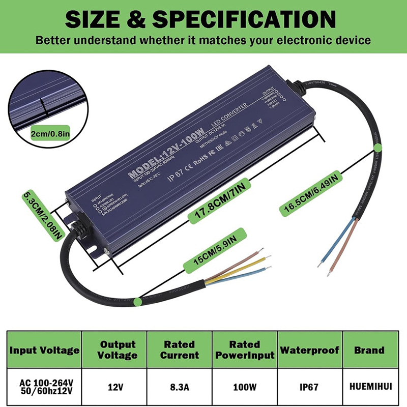 ● Zasilacz LED 12V, wodoodporn – Power Supply 12V recenzja i cena