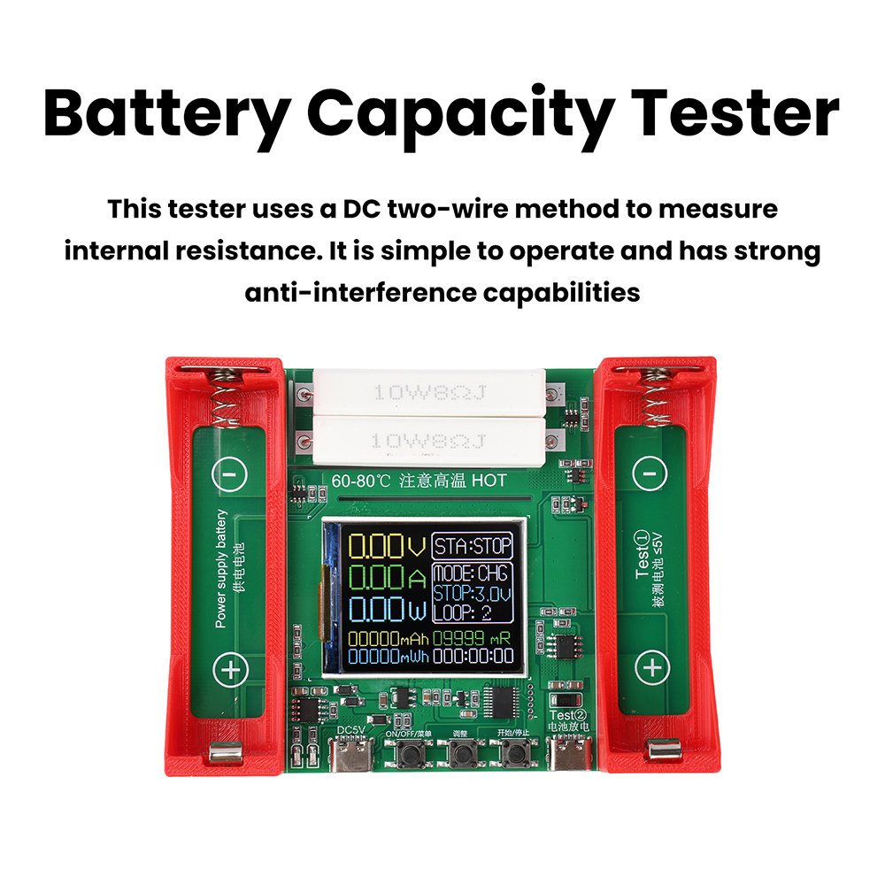Tester pojemności baterii 2CH  – Power Supply Tester recenzja i cena