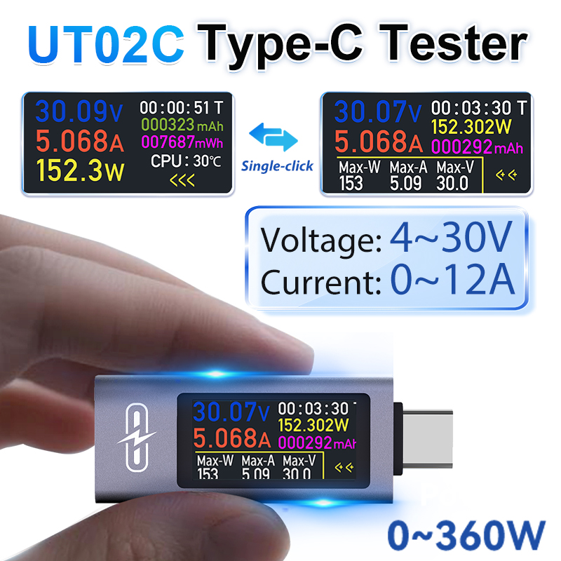 Tester USB z kolorowym ekranem – Power Supply Tester recenzja i cena